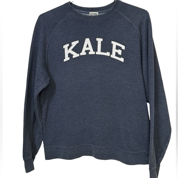 sub urban Tops - Retro KALE Classic College Vegan Women’s S Sub Urban Crew Sweatshirt MINTY